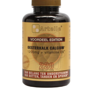 Artelle Oesterkalk 1200mg, calcium + vitamine D3
