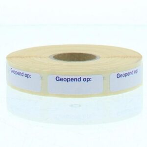 Spruyt Hillen Sticker geopend op