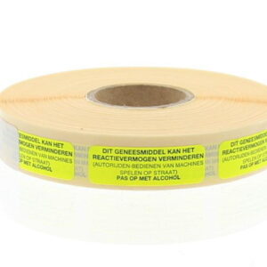 Spruyt Hillen Sticker geneesmiddel reactie