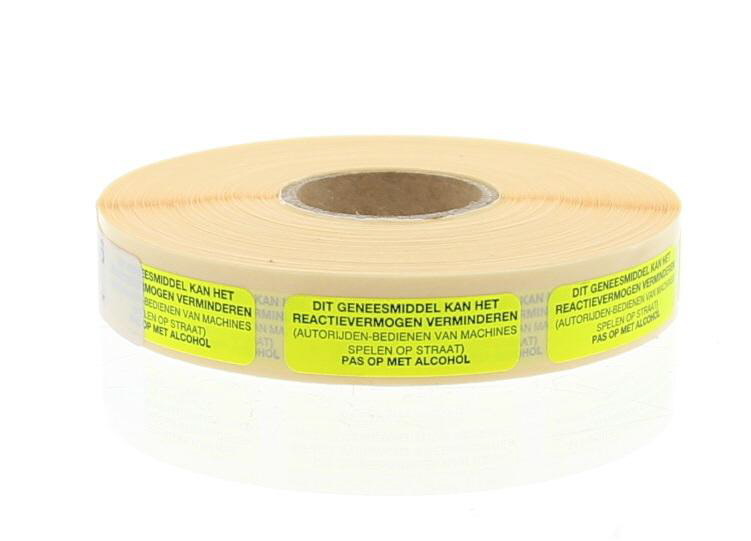 Spruyt Hillen Sticker geneesmiddel reactie