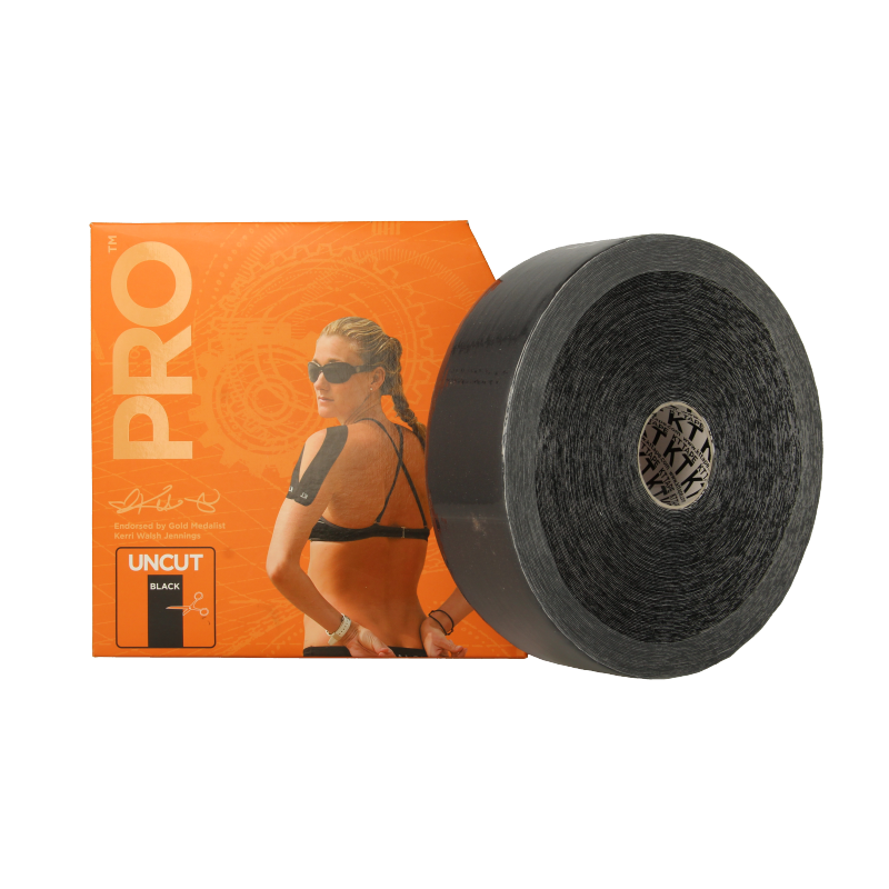 KT Tape Jumbo pro roll 38 meter zwart uncut - Afbeelding 2