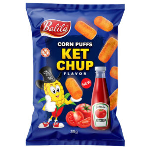 Balila Corn puffs ketchup glutenvrij