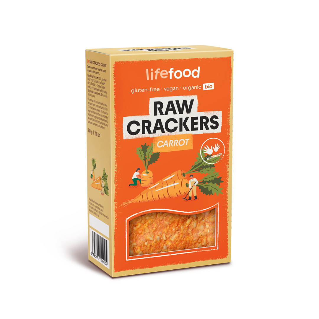 Lifefood Life crackers wortel raw bio