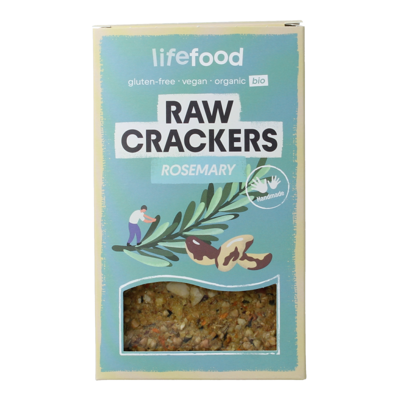 Lifefood Life crackers rozemarijn raw bio