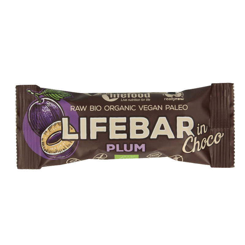 Lifefood Lifebar Inchoco pruimen bio raw