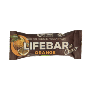 Lifefood Lifebar inchoco sinaasappel bio raw