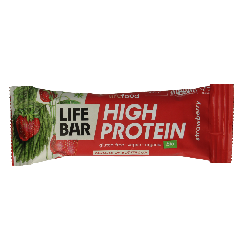 Lifefood Lifebar proteine aardbei bio