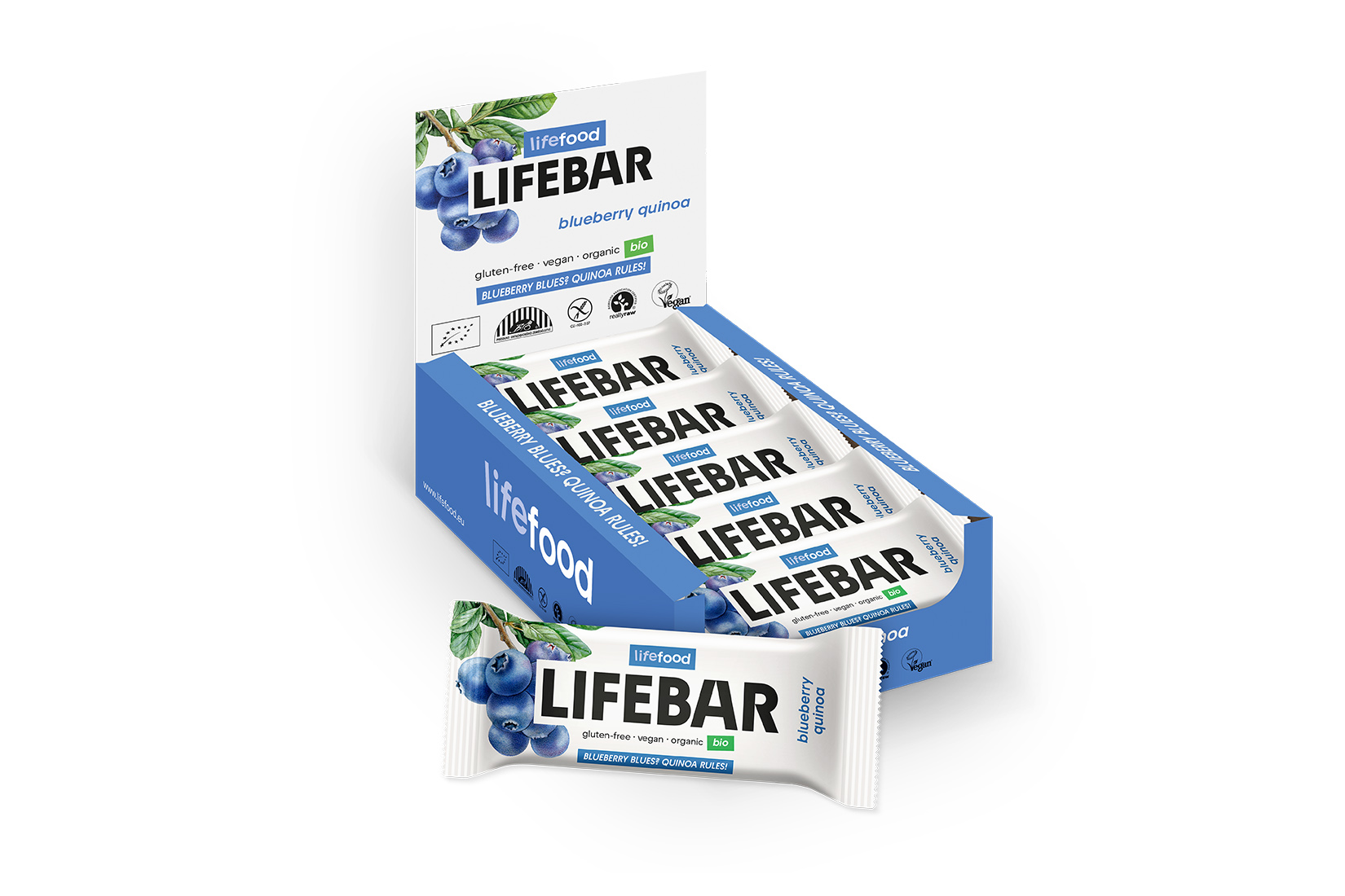 Lifefood Lifebar blueberry quinoa bio raw