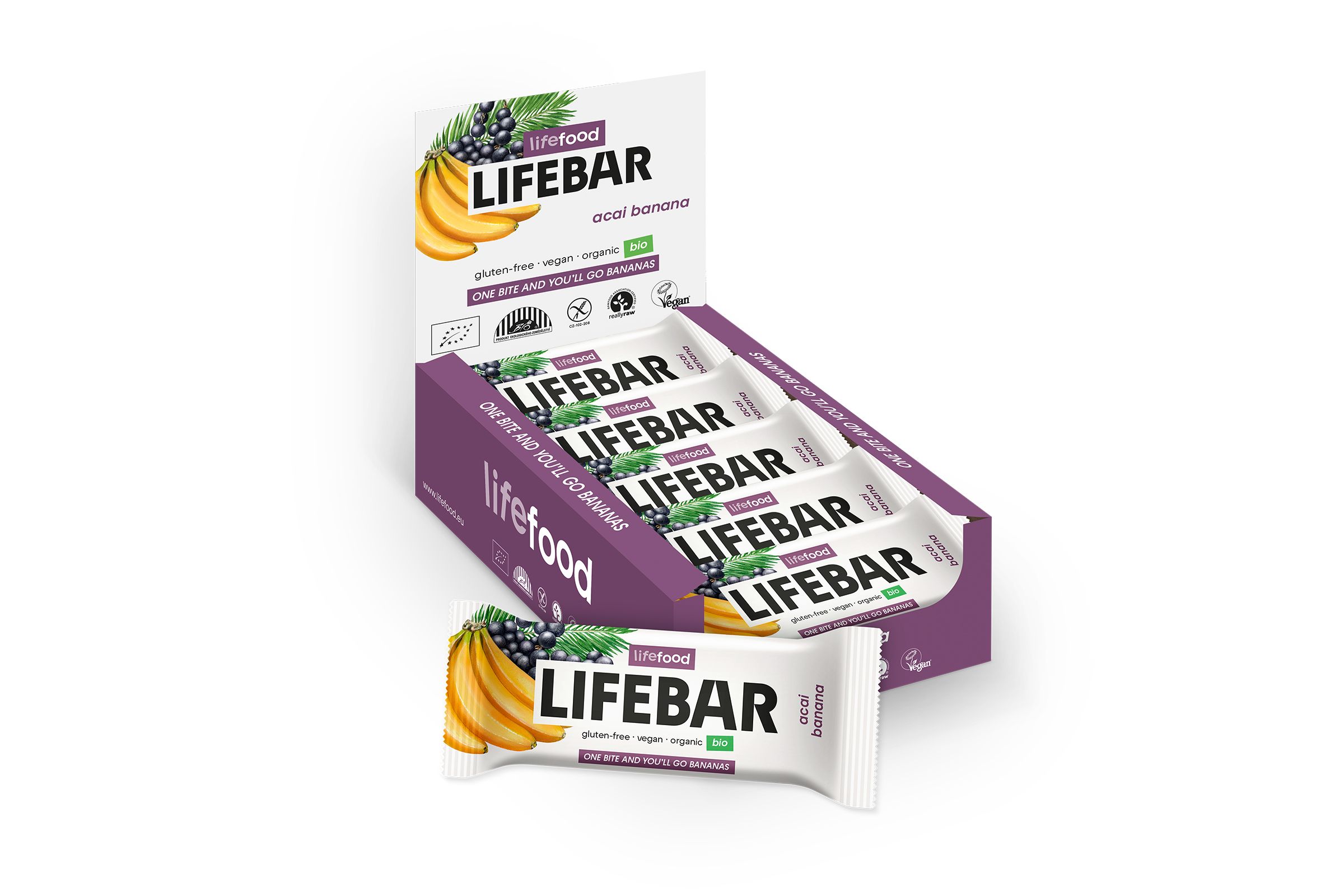 Lifefood Lifebar acai banana bio raw