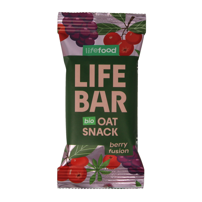 Lifefood Lifebar oatsnack berry fusion bio