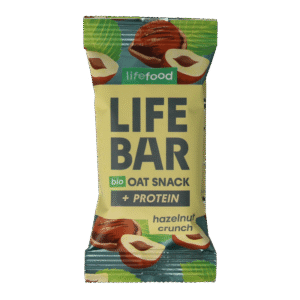 Lifefood Lifebar oatsnack proteine hazelnoot crunch bio