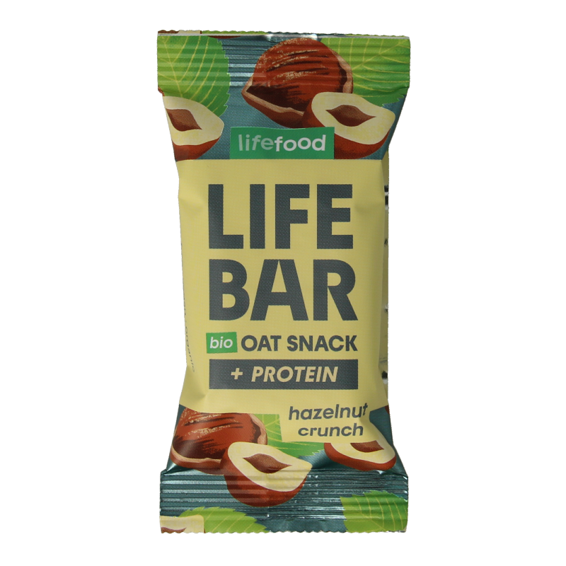 Lifefood Lifebar oatsnack proteine hazelnoot crunch bio