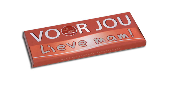 Voor Jou! Wensreep melkchocolade lieve mam