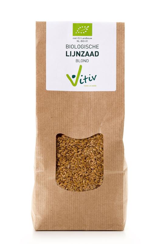 Vitiv Lijnzaad blond bio