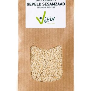 Vitiv Sesamzaad wit gepeld bio
