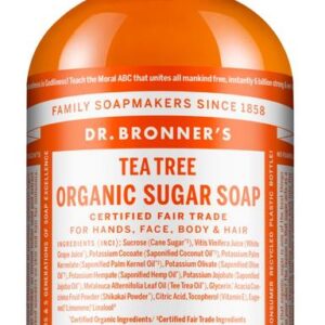 Dr Bronners Shikakai zeep tea tree
