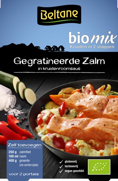 Beltane Gegratineerde zalm kruiden bio