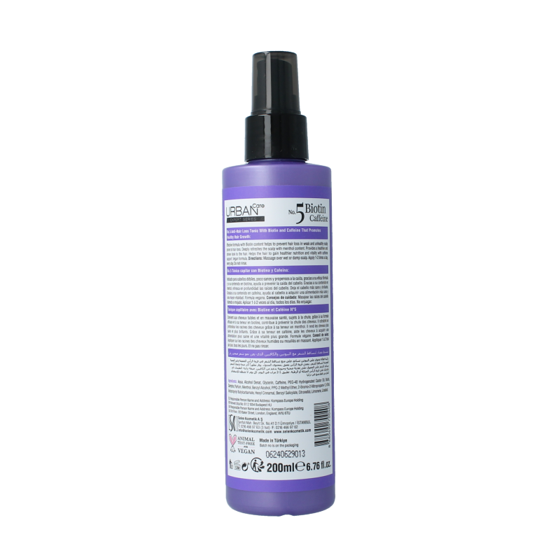 Urban Care Expert hairtonic biotine & caffeine spray - Afbeelding 2