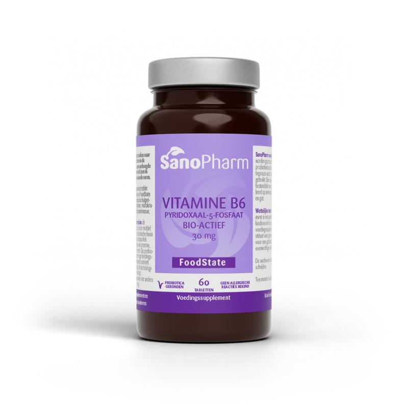 SanoPharm Vitamine B6 pyridoxaal-5-fosfaat 30mg