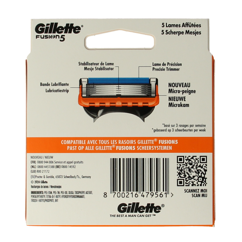 Gillette Fusion manual blades - Afbeelding 2