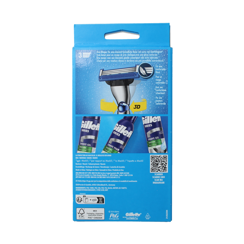 Gillette Mach 3 turbo scheersysteem 2 up - Afbeelding 2