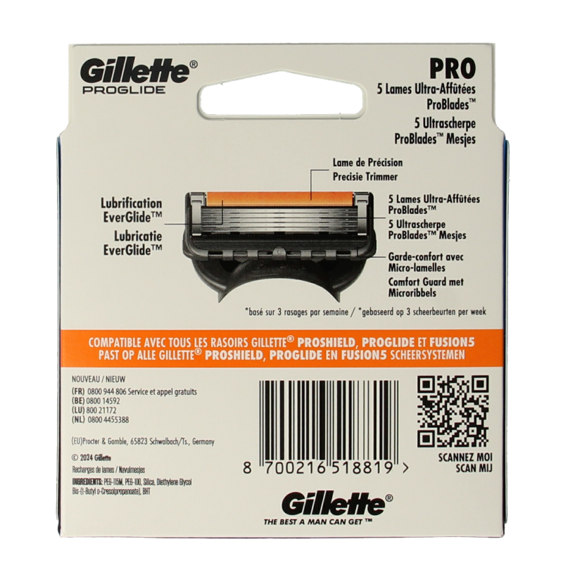 Gillette Proglide manual blades - Afbeelding 2