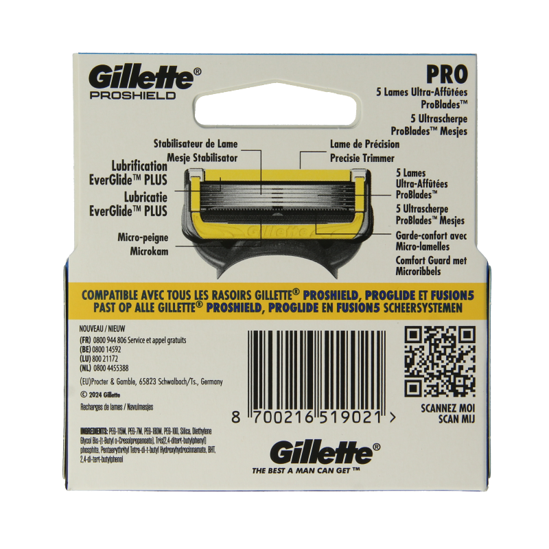 Gillette Proshield yellow blades - Afbeelding 2