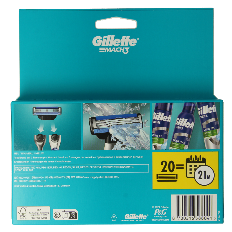 Gillette Mach3 blades - Afbeelding 2