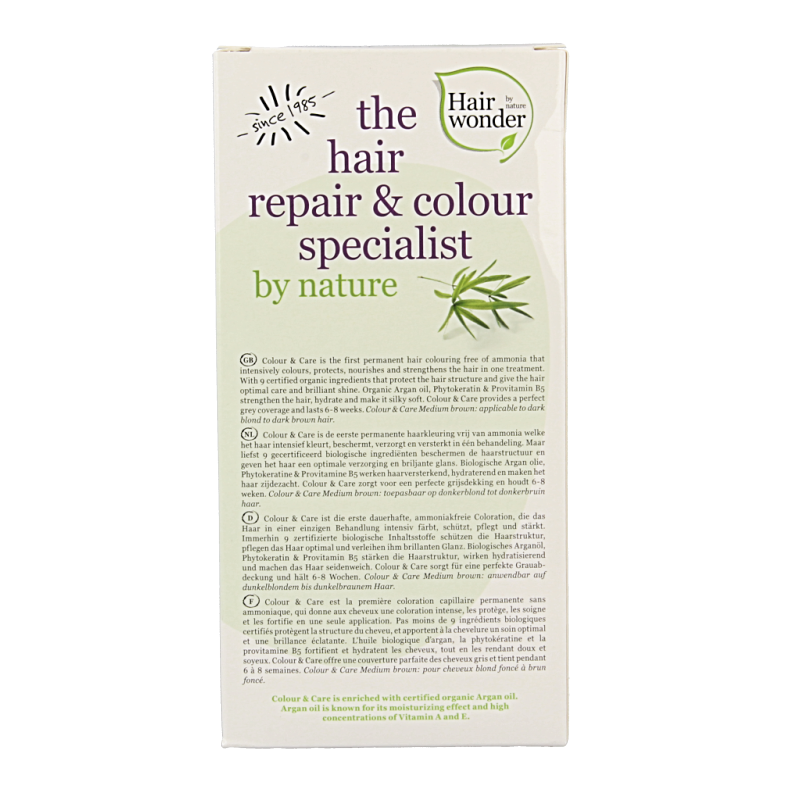 Hairwonder Colour & Care 4 medium brown - Afbeelding 3