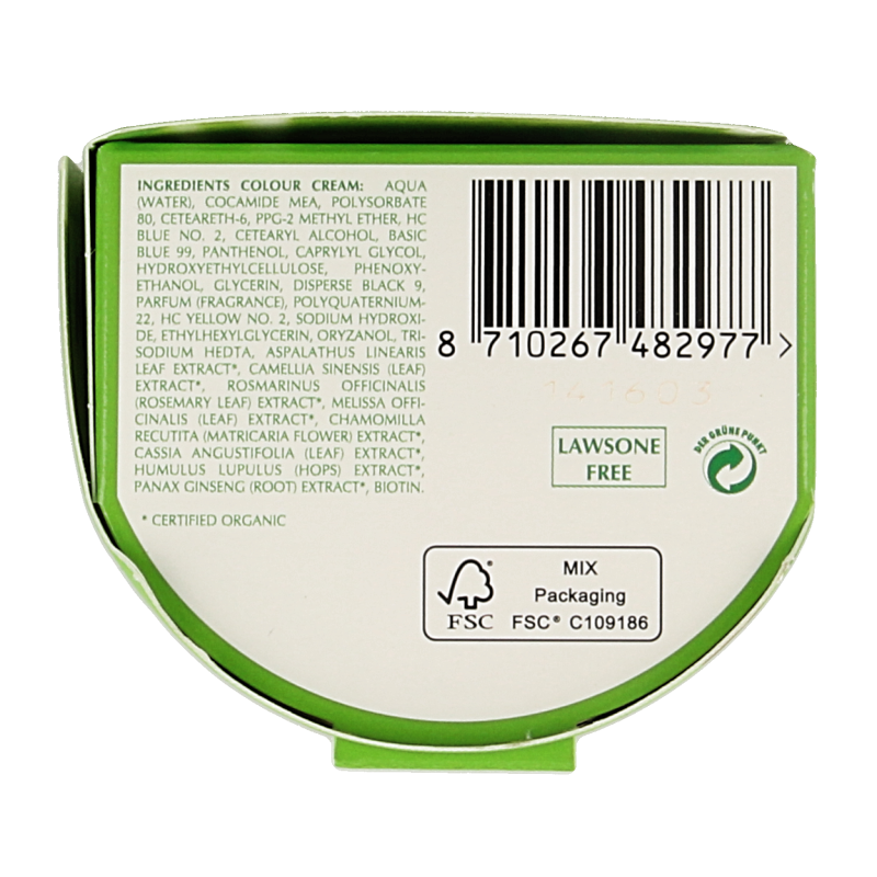 Henna Plus Colour cream black 1 - Afbeelding 2