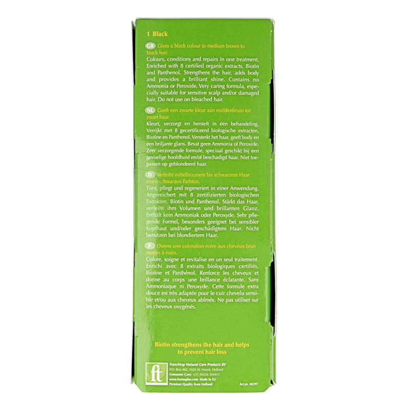 Henna Plus Colour cream black 1 - Afbeelding 4