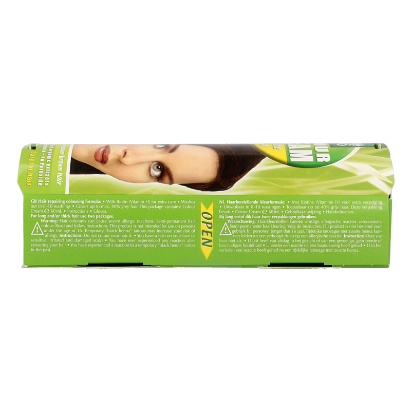 Henna Plus Colour cream 5.35 chocolate brown - Afbeelding 3