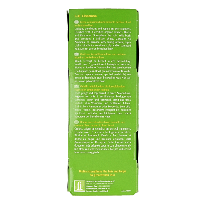 Henna Plus Colour cream 7.38 cinnamon - Afbeelding 4