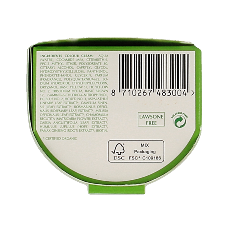 Henna Plus Colour cream 8.3 gold blond - Afbeelding 2