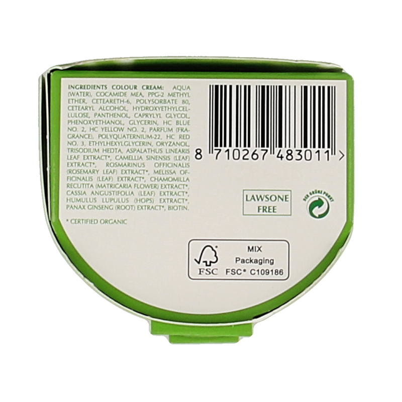 Henna Plus Colour cream 6.35 hazelnut - Afbeelding 2