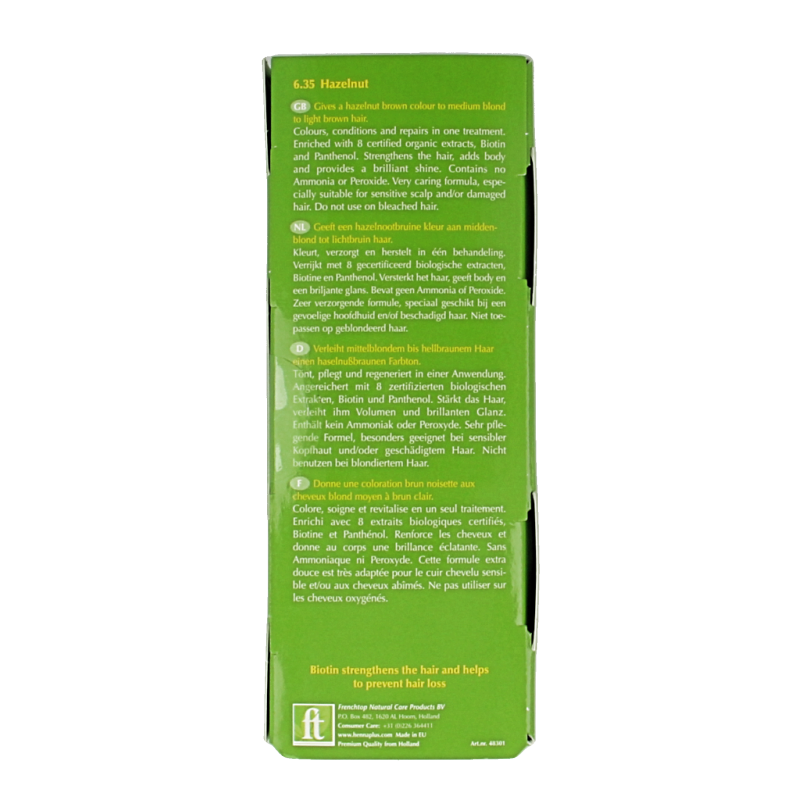 Henna Plus Colour cream 6.35 hazelnut - Afbeelding 4
