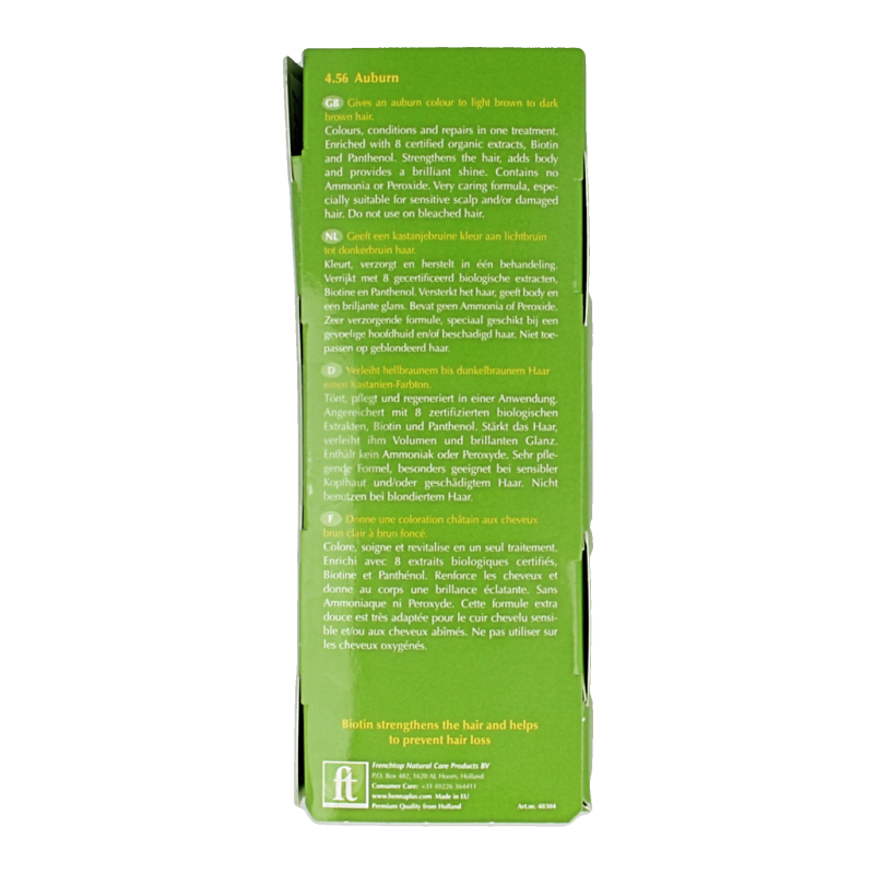 Henna Plus Colour cream 4.56 auburn - Afbeelding 4