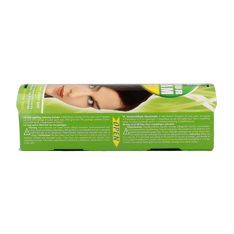 Henna Plus Colour cream 4.03 mocha brown - Afbeelding 3