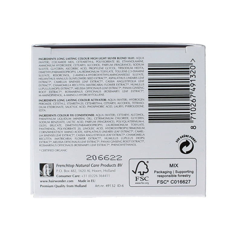 Henna Plus Long lasting colour 10.01 silver blond - Afbeelding 6
