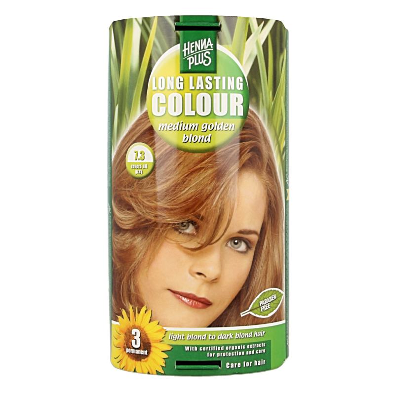 Henna Plus Long lasting colour 7.3 medium golden blond