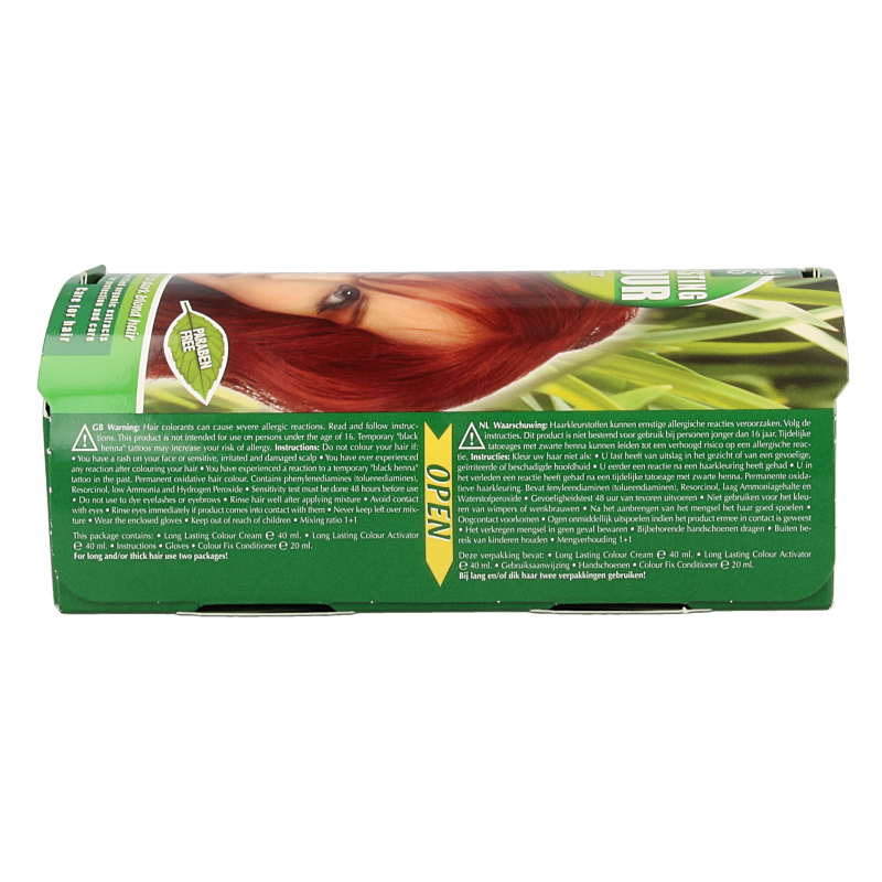 Henna Plus Long lasting colour 7.46 copper red - Afbeelding 3