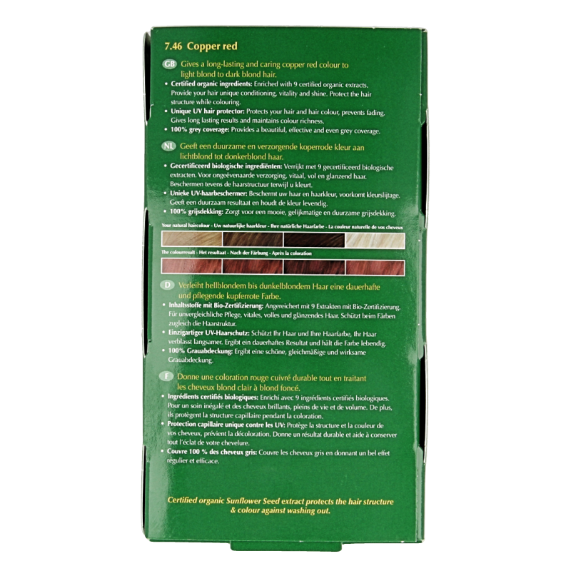 Henna Plus Long lasting colour 7.46 copper red - Afbeelding 4