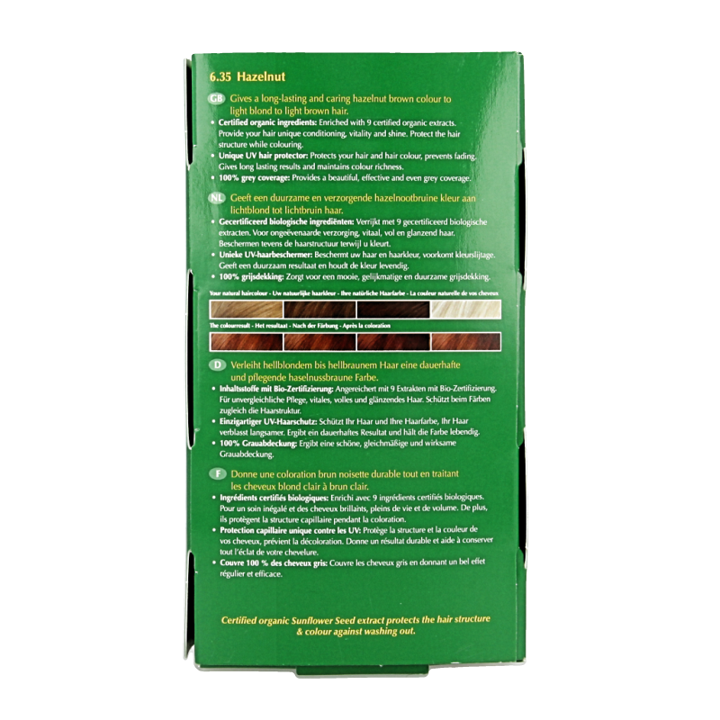 Henna Plus Long lasting colour 6.35 hazelnut - Afbeelding 3