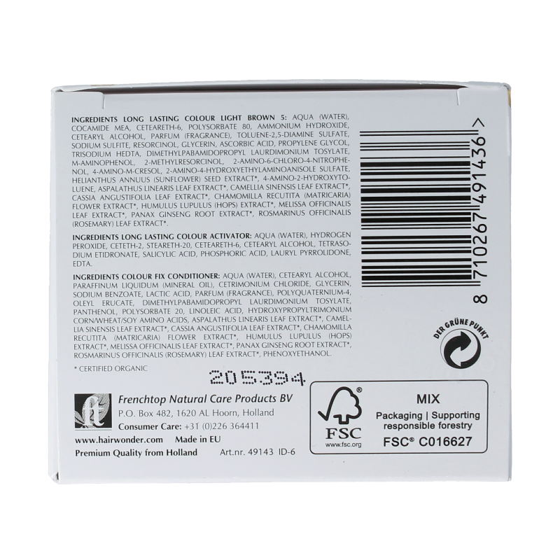 Henna Plus Long lasting colour 5 light brown - Afbeelding 5