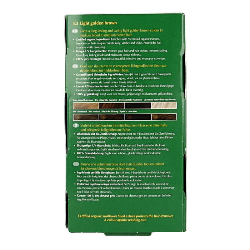 Henna Plus Long lasting colour 5.3 golden brown - Afbeelding 3