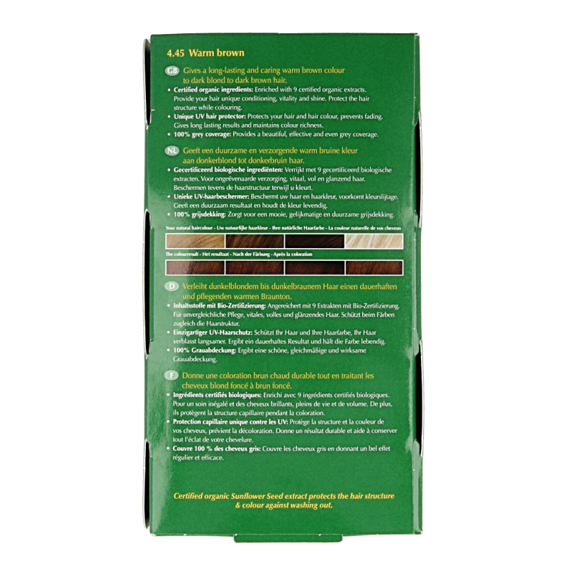 Henna Plus Long lasting colour 4.45 warm brown - Afbeelding 4