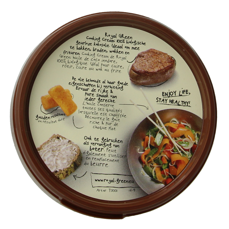 Royal Green Kokos cooking cream odourless bio - Afbeelding 3