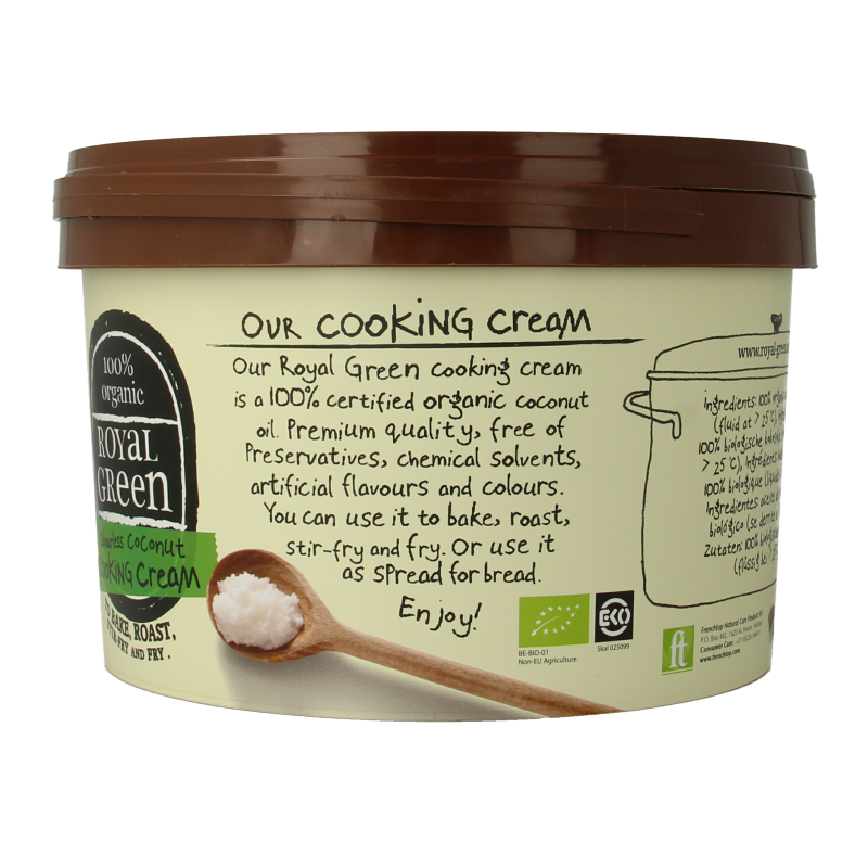 Royal Green Kokos cooking cream odourless bio - Afbeelding 4