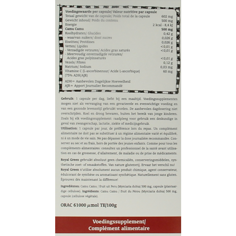 Royal Green Camu camu vitamine C - Afbeelding 4