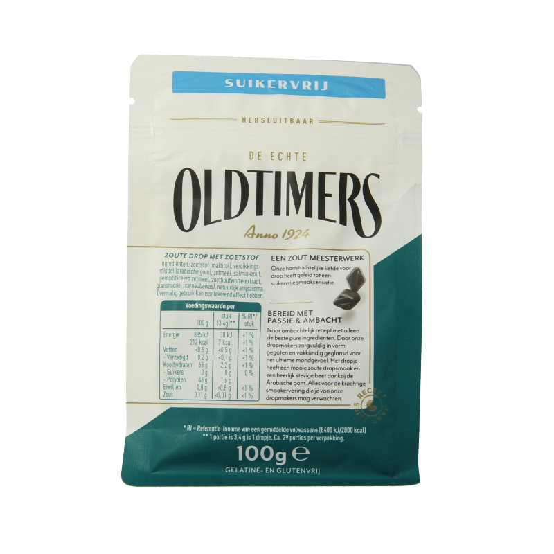 Oldtimers Zoute puntjes suikervrij - Afbeelding 2